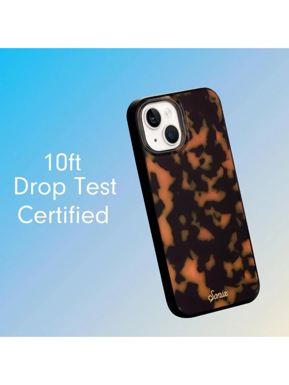 Stylish Tortoise Shell iPhone Case | MagSafe Compatible | 10ft Drop Protection